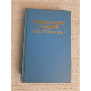 1972 1ST ED Paradise Restored To Mankind By Theocracy! Watchtower Bible Tract JW